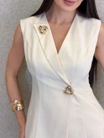 CONJUNTO CALÇA E COLETE LORIS TWILL STAVIA