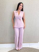CONJUNTO CALÇA E COLETE LORIS TWILL STAVIA
