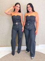 CONJUNTO JEANS COM BRILHO DRENIE