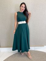 VESTIDO LONGUETE DE MOLETINHO MALVY 