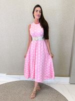 VESTIDO LONGUETE DE MOLETINHO MALVY 