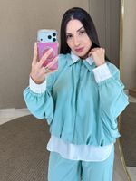 CONJUNTO CALÇA ALADIM E CORTA VENTO NOBLA