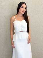 CONJUNTO SAIA LONGA E CROPPED DE ALFAIATARIA PREMIUM SULLIVAN