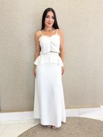 CONJUNTO SAIA LONGA E CROPPED DE ALFAIATARIA PREMIUM SULLIVAN