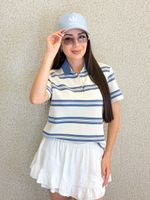 BLUSA GOLA POLO LISTRADA POLY