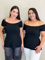 BLUSA PEPLUM  DE TRICÔ KISAAN 