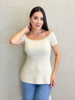 BLUSA PEPLUM  DE TRICÔ KISAAN 