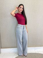 CALÇA WIDE LEG GRAYNI