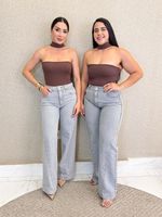 CALÇA WIDE LEG GRAYNI