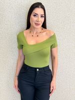 BODY POLIAMIDA ASSIMÉTRICO MARSELHA