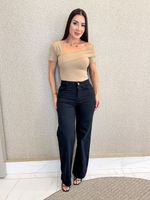 CALÇA WIDE LEG SARJA DIVREN 