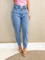 CALÇA JEANS MOM CLOCHARD GINIA