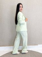 CONJUNTO CALÇA E BLAZER DE ALFAIATARIA LICHER