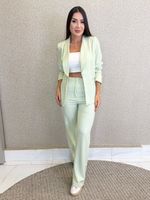 CONJUNTO CALÇA E BLAZER DE ALFAIATARIA LICHER