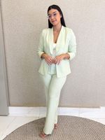 CONJUNTO CALÇA E BLAZER DE ALFAIATARIA LICHER