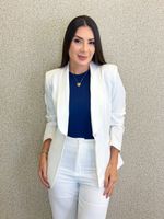CONJUNTO CALÇA E BLAZER DE ALFAIATARIA LICHER