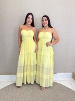 VESTIDO LONGO DE CHIFON MAKI