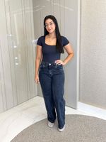 CALÇA WIDE LEG ESTONADA ESLIAN 