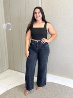 CALÇA WIDE LEG ESTONADA ESLIAN 