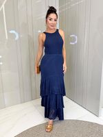 VESTIDO LONGO DE TRICÔ SERENE