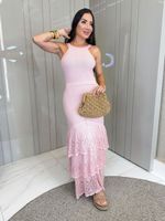 VESTIDO LONGO DE TRICÔ SERENE