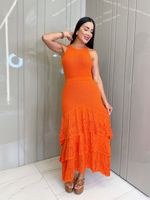 VESTIDO LONGO DE TRICÔ SERENE