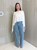 CALÇA WIDE LEG JEANS JANINE