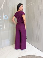 CONJUNTO CALÇA E BLUSA ANARRUGA AYMAN 
