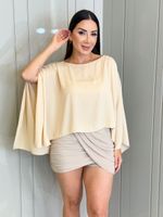 SAIA DE TULE BLANCO