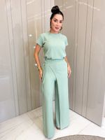 CONJUNTO CALÇA E BLUSA ANARRUGA AYMAN 