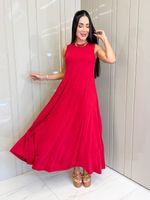 VESTIDO LONGUETE DE MOLETINHO MALVY 