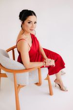 VESTIDO LONGUETE DE CETIM FISIC