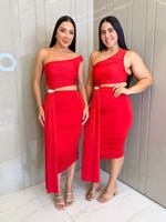 VESTIDO MIDI FLUITY NULA MANGA GAMBY