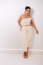 VESTIDO MIDI FLUITY NULA MANGA GAMBY