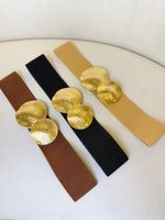 CINTO ELÁSTICO MEDALHA DOURADA DUPLA