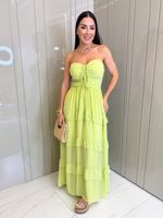 VESTIDO LONGO DE CHIFON MAKI
