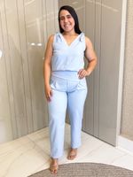 CONJUNTO CALÇA E BLUSA LORIS TWILL BERNA