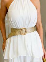 CONJUNTO SHORT SAIA E BLUSA FRENTE ÚNICA CHIFON NENDY