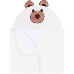 Toalha de banho c/ forro em fralda para bebê Fofy Bear - Mini & Co.