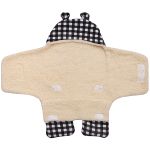 Porta bebê em soft Carneirinho com Pés Xadrez Essence - Baby Joy