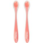 Kit 2 Colheres de Treinamento Termosensível Hot Safe Rosa (4m+) - Nuby