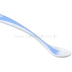 Kit 2 Colheres de Treinamento Termosensível Hot Safe Azul (4m+) - Nuby
