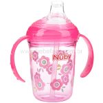 Copo com Alça Tritan Grip n' Sip Flor 240ml (4m+) - Nuby