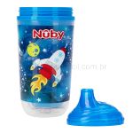 Copo Térmico Pisca-pisca Easy Sip Azul 300ml (6m+) - Nuby