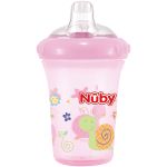 Copo de Treinamento com Bico Easy Sipper Caracol Rosa 207ml (6m+) - Nuby