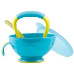 Preparador de Papinhas com Colher Mash n' Feed Azul (4m+) - Nuby