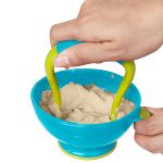 Preparador de Papinhas com Colher Mash n' Feed Azul (4m+) - Nuby