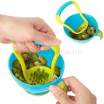 Preparador de Papinhas com Colher Mash n' Feed Azul (4m+) - Nuby