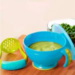 Preparador de Papinhas com Colher Mash n' Feed Azul (4m+) - Nuby