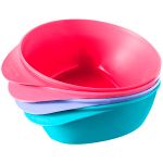 Kit 4 Pratos Fundos Easy Scoop Rosa e Turquesa (7m+) - Tommee Tippee